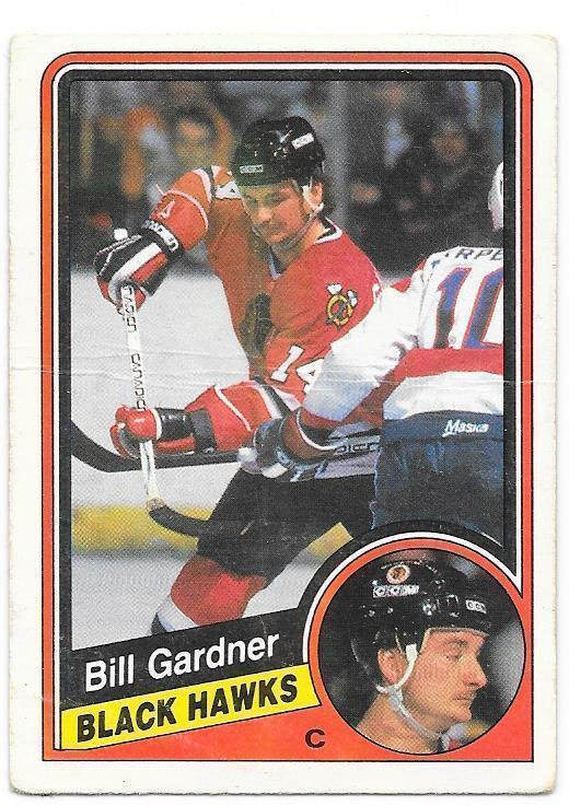 1984-85 OPC #35 Bill Gardner Chicago Blackhawks