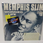 MEMPHIS SLIM - WORRIED LIFE M-/EX+ EU 1990 LP - pikkukuva 1
