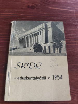 SKDL Eduskuntatyöstä 1954