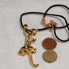21k kullattu Kanadalainen pantteri riipus Gold plated - pikkukuva 5