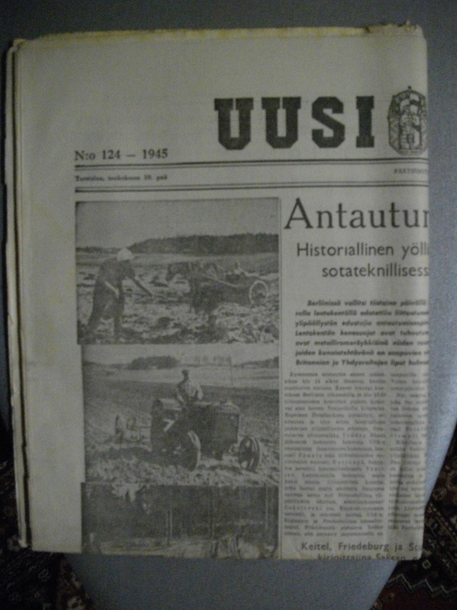 Uusi Suomi Nro 145/10.5.1945 (23.1)
