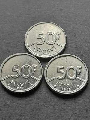Belgia 50 F, 3 kpl