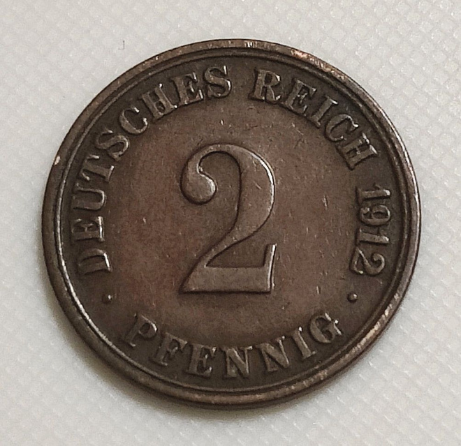Saksa 2 Pfennig 1912A