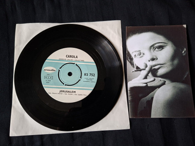 Carola - Jerusalem/tuutulaulu 7" Single + Postikortti