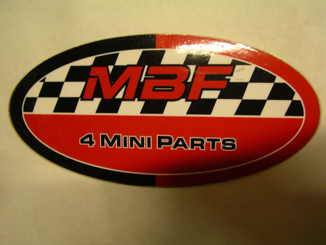 monkey sivukopan tarra MBF 4 MINI PARTS punainen