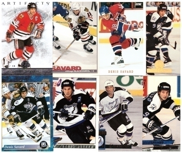8 x DENIS SAVARD Tampa Bay, Canadiens, Blackhawks