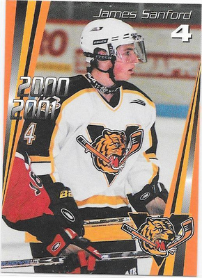 2000-01 Victoriaville Tigres #1 James Sanford ex Saipa