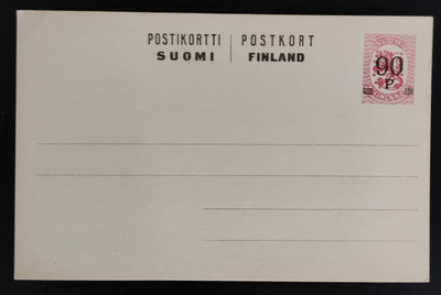 Malli 1917 90p/40p ehiökortti