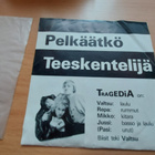 Tragedia – Pelkäätkö / Teeskentelijä PUNK 1983 omakustanne - pikkukuva 3