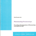 Matti Kosonen (Ed.): Phenomenology / Fenomenologia - pikkukuva 1