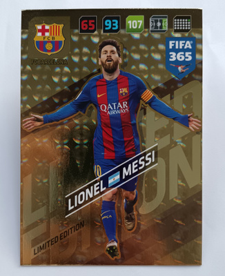 Panini Fifa365 2017 Limited Edition XXL Lionel Messi