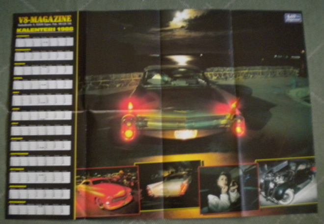 Kalenterijuliste - V8 Magazine 1988