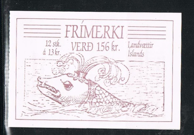 Islanti 1987 - Suojelushenkiä 13kr vihko  ++