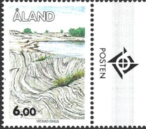 ÅL 1993 Yleismerkit 6,00 mk välilöpari logo ** LaPe 077