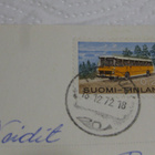 Joulukortti, vuodelta 1972, kulkenut - pikkukuva 2