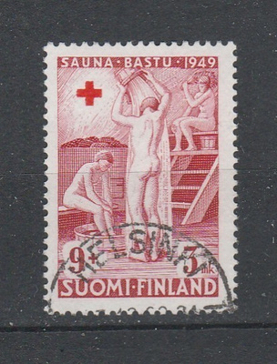 Suomi 1949, PR merkki 9mk+3mk, , leimattu