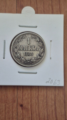 1 markka 1865, Suomi
