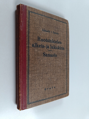 Hannes Almark : Ruotsinkielen alkeis- ja lukukirja : sanasto