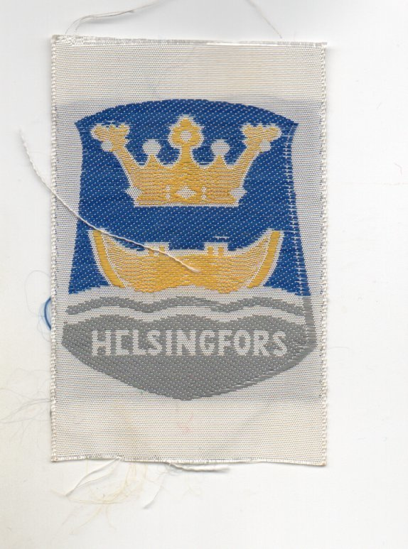 Helsingfors: Matkailu /hihamerkki  (kangasta)