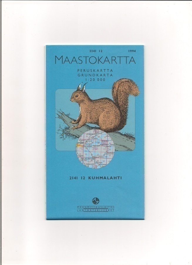 Maastokartta 1:20 000 Kuhmalahti