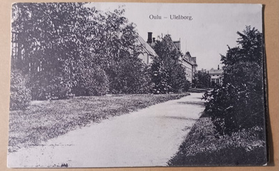 Oulu, puistoa, tie, asutusta, mv pk, p. 1913,