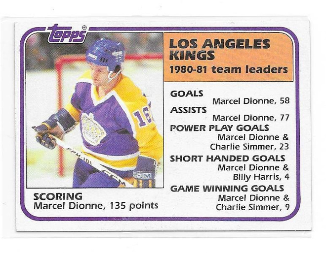 1981-82 Topps #54 Marcel Dionne Los Angeles Kings