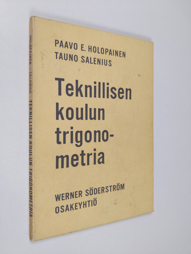 Paavo E. Holopainen : Teknillisen koulun trigonometria