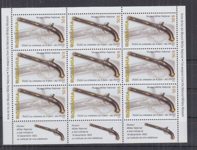 ROMANIA Sotahistoria, aseaiheinen arkki 2008 **
