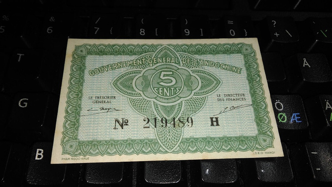 Indochine Indokiina 5 Cents 1942-43 P88 UNC-