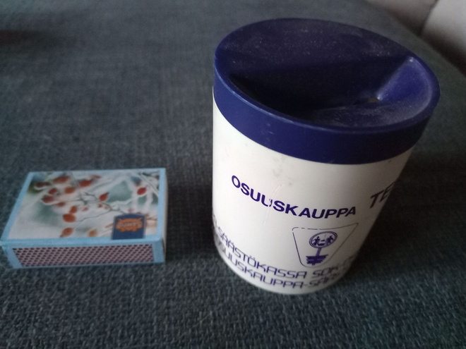 Vanha SÄÄSTÖLIPAS SOK-Osuuskauppa säästökassa