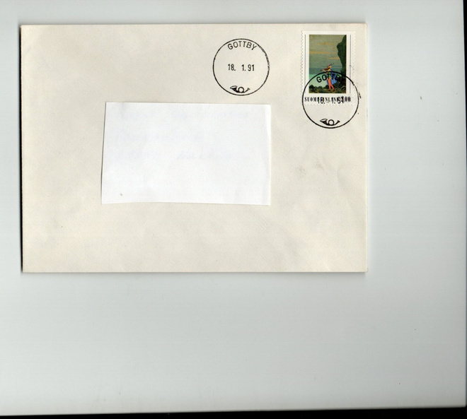 GOTTBY Postileima. Postitoimisto on lopetettu