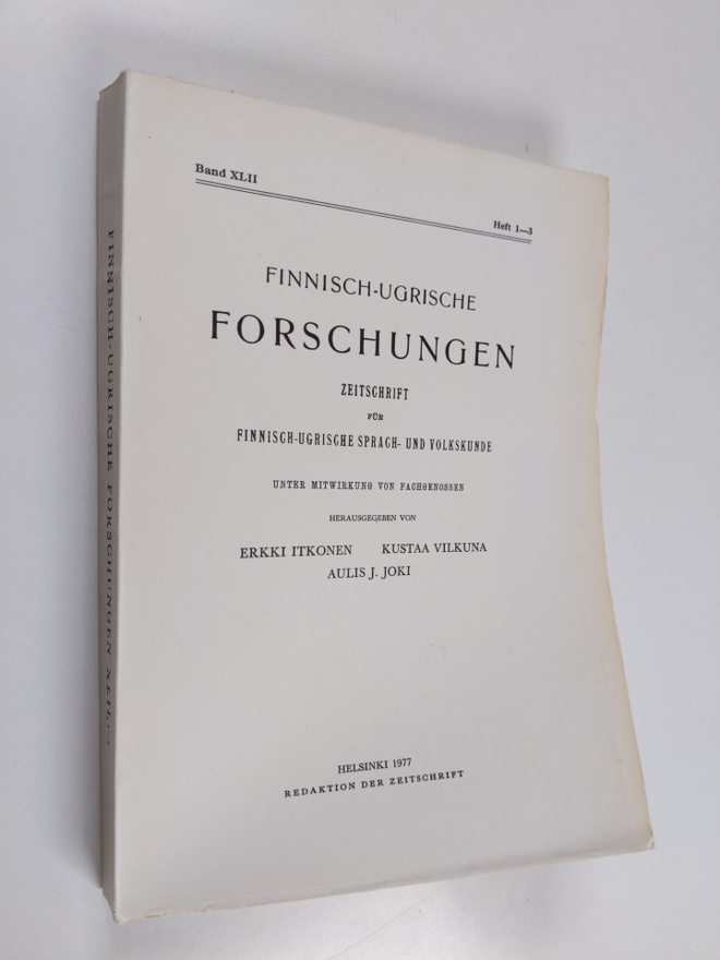 Finnisch-ugrische Forschungen Band 42 Heft 1-3 : Zeitschr...