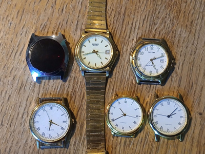 6kpl kelloja. Mm.Seiko, Orient jne