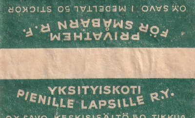 Yksityiskoti pienille lapsille ry , Oy Savo    8/15