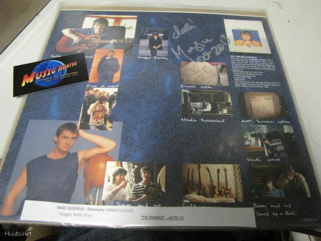 MIKE OLDFIELD - DISCOVERY INNER SLEEVE MAGGIEN NIMMARILLA !