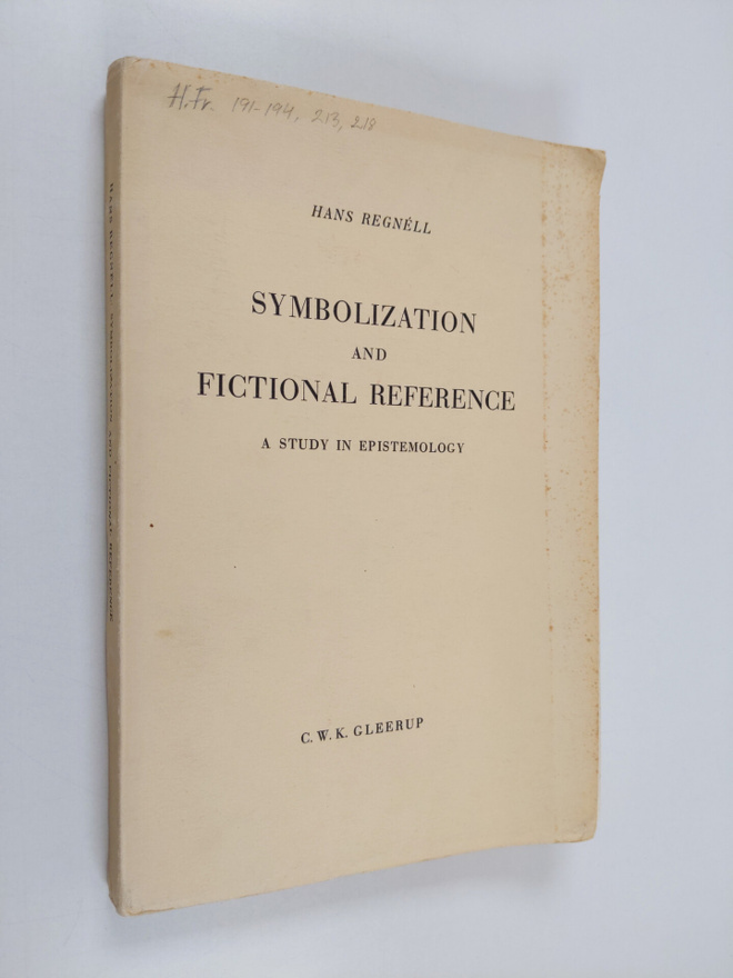 Hans Regnell : Symbolization and fictional reference