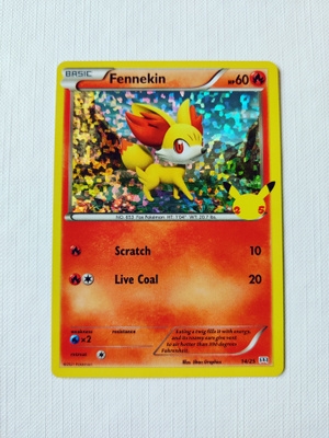 McDonalds 2021 Pokemon 25th Anniversary Holo - Fennekin