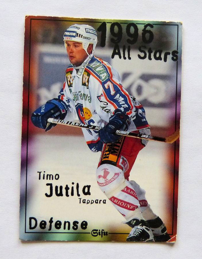 1996-97 Leaf Sisu Redline SM-liiga #176 - Timo Jutila