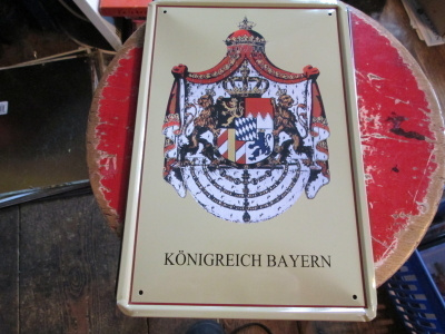 Peltikyltti Vaakuna Könichreich Bayern