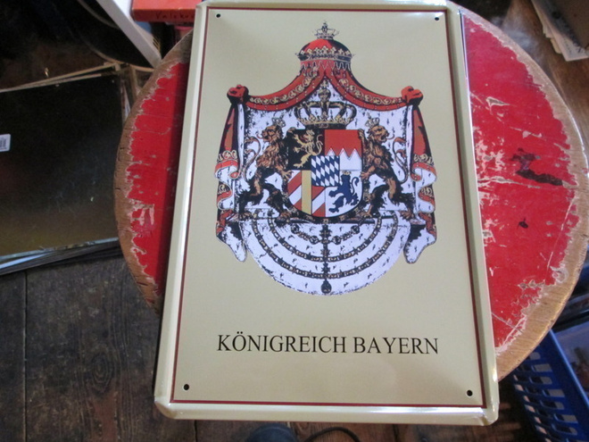 Peltikyltti Vaakuna Könichreich Bayern