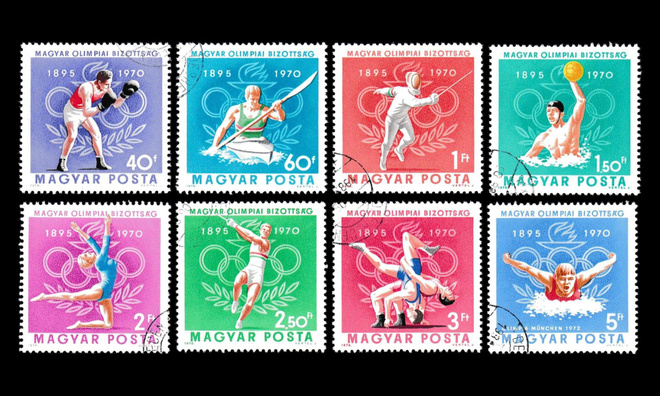 Unkari 2616-23 o Olympiakomitea 75v (1970)