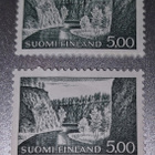 1964 5mk Ristikallio-merkki leimattuna ja leimaamattomana - pikkukuva 1