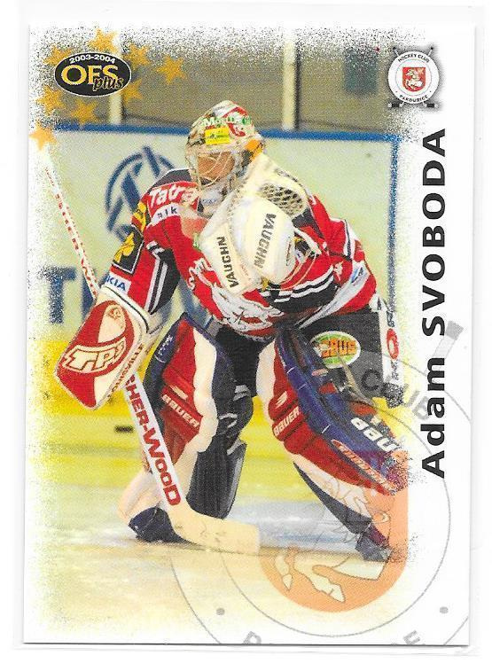 2003-04 OFS Plus #59 Adam Svoboda Pardubice Tsekki MV