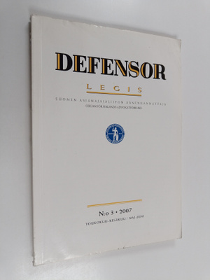 Defensor Legis : Suomen asianajajaliiton äänenkannattaja ...