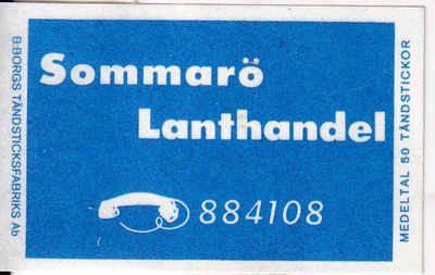Sommarö. Lanthandel .  s94