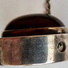 VANHA Kaulakoru Riipus Hopeaa 916 Design 1960 HIENO - pikkukuva 5