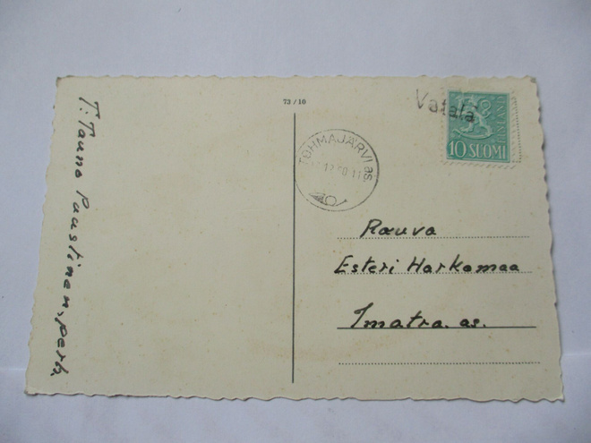 1960 Vatala rivil + Tohmajärvi as. kortila