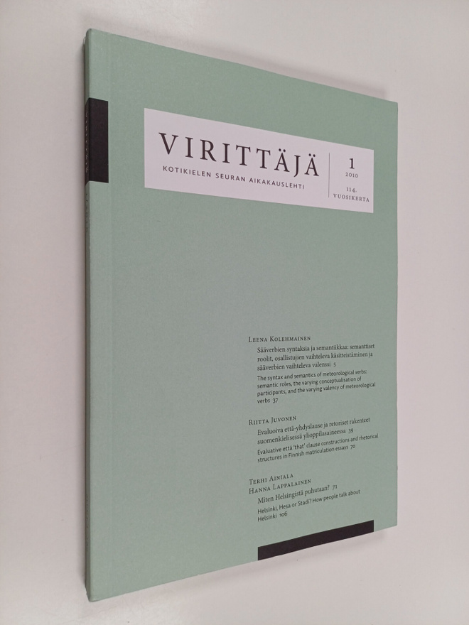 Virittäjä 1/2010