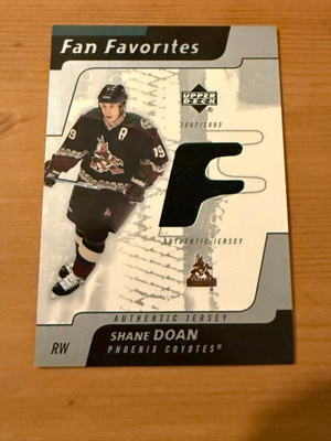 2002-03 Upper Deck Fan Favorites Jerseys #SD Shane Doan