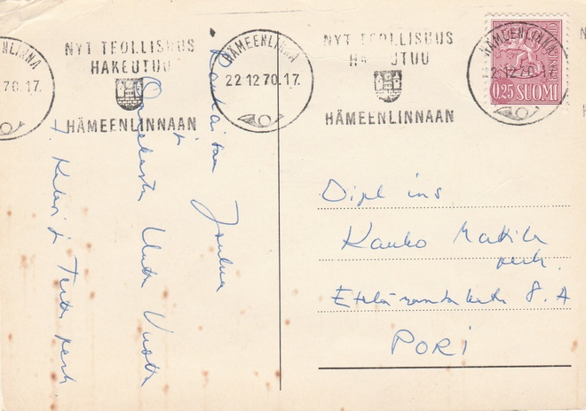 1970, Kortti Hämeenlinna, ketjuleima